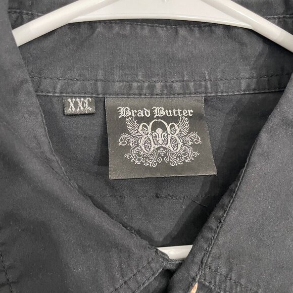 Brad Butter Shirt Men XXL Y2K Style Button Down - Picture 5 of 11
